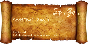 Szóbel Zsolt névjegykártya